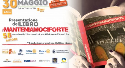 A BARI CON L'ASS. "IL VASO DI PANDORA", CNA  PUGLIA, ROTARY, INNER WHEEL e CONFASSOCIAZIONI Puglia per #MANTENIAMOCIFORTE