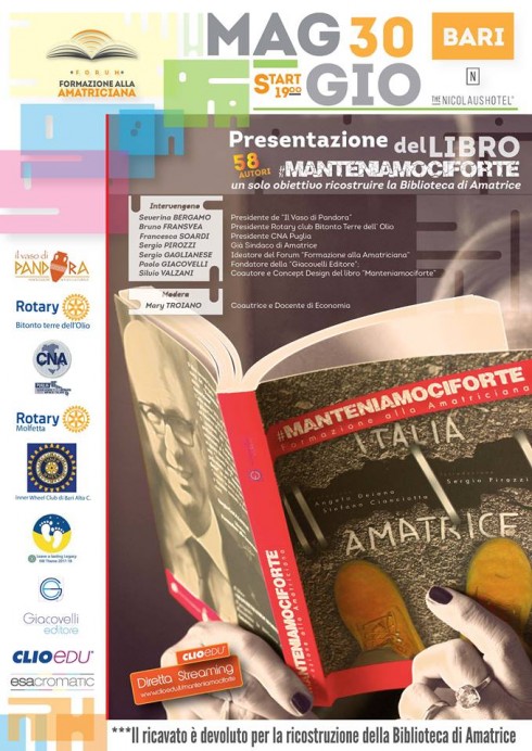 #MANTENIAMOCIFORTE Presentazione del Libro a Bari