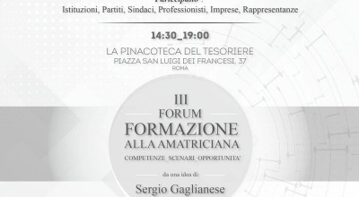 III Forum Formazione alla Amatriciana